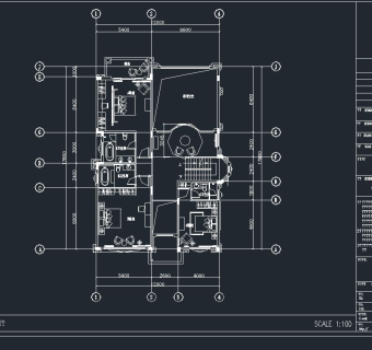 祥细客厅卧室家装户型图三居CAD，免费下载