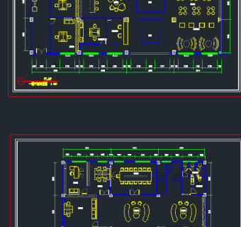 公司二层办公室CAD平面图下载、公司二层办公室dwg文件下载