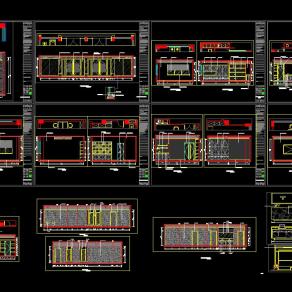 售楼处CAD施工图，CAD平面图下载