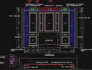 原创整木定制护墙板背景墙CAD图库，背景墙CAD全套图纸下载