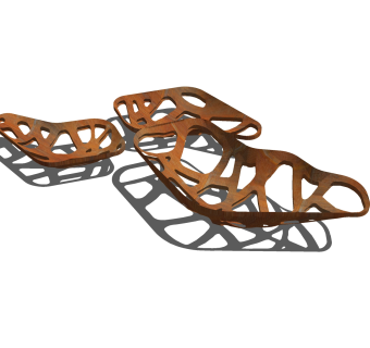 现代雕塑小品草图大师模型，雕塑小品sketchup模型下载