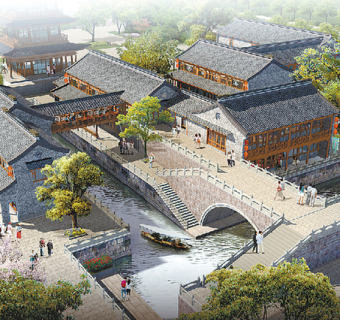 水云阁建筑设计图，寺庙CAD建筑图纸下载