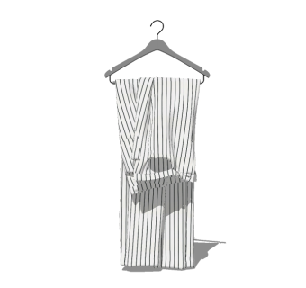 现代女士服装SU模型下载，服装草图大师模型