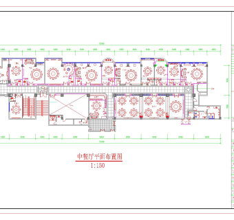 现代宾馆中餐厅装修图dwg文件下载