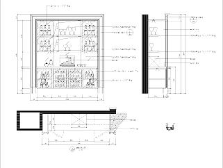 别墅酒柜设计详图CAD图纸下载