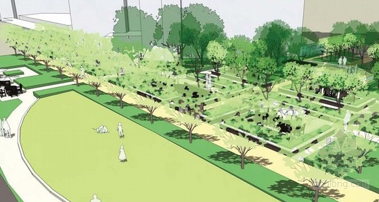 “迂回”蜿蜒的新古典主义别墅景观规划设计方案