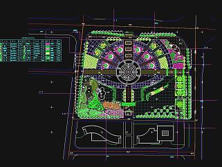 广场景观规划图施工图CAD图纸