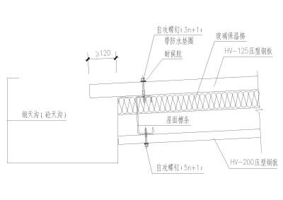 HV-125复合板<a href=https://www.yitu.cn/su/7163.html target=_blank class=infotextkey>檐沟</a>详图