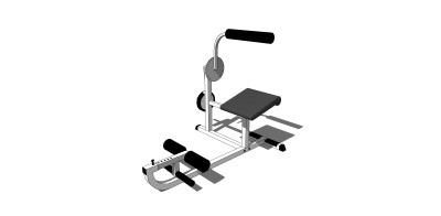 现代健身器材草图大师模型，健身器材sketchup模型下载