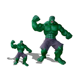 现代绿巨人雕塑su模型,摆件草图大师模型下载