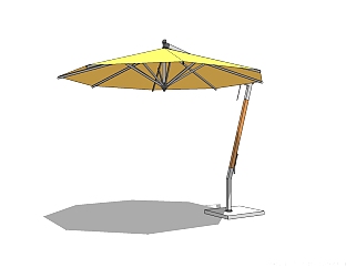 现代遮阳伞su模型下载、遮阳草图大师模型下载