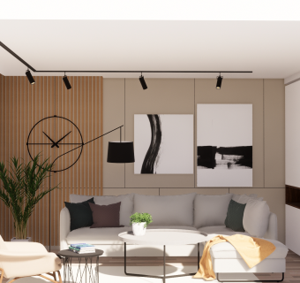 北欧客厅su模型，客厅沙发茶几组合sketchup模型下载