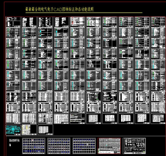 最新最全的电气电子CAD图块标注和各功能说明CAD图纸