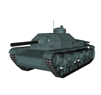 德国pzkpfw-35t型轻型坦克su模型，轻型坦克草图大师模型下载