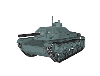 德国pzkpfw-35t型轻型坦克su模型，轻型坦克草图大师模型下载