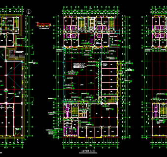 宾馆建筑全套施工图纸，宾馆CAD设计图纸下载