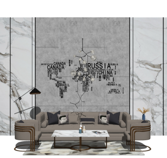 现代多人沙发su模型，沙发sketchup模型下载