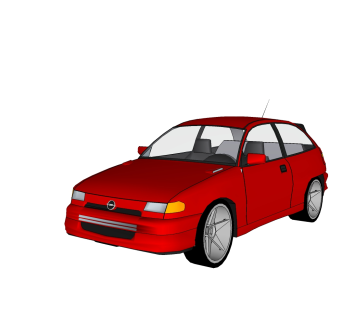 现代汽车免费su模型，现代汽车草图大师模型下载