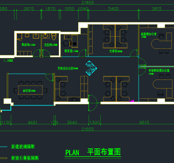 办公室消防cad图纸素材，办公室消防CAD施工图纸下载