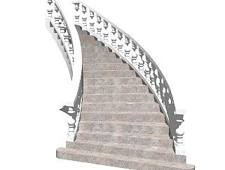 <em>简欧</em>楼梯免费su模型，楼梯skp模型下载