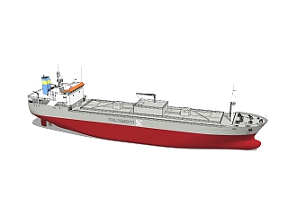 现代的大型货船skb文件，货船su模型下载