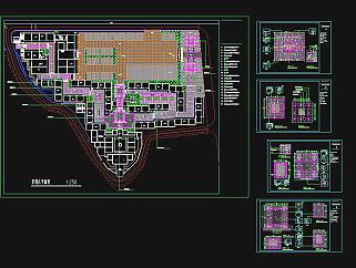 广场景观设计图规划CAD图纸