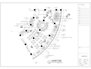 [南京]某时尚酒店咖啡厅室内装修图CAD图纸设计