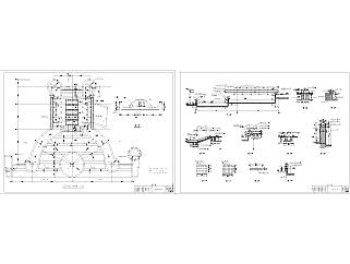 喷泉水景水池CAD工程图纸下载