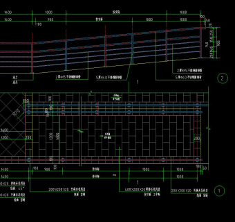 无障碍坡道标杆标准段详图节点CAD图纸下载