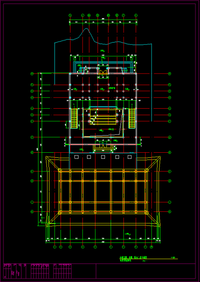 华藏寺大雄宝殿cad建筑施工图，寺庙cad竣工图下载