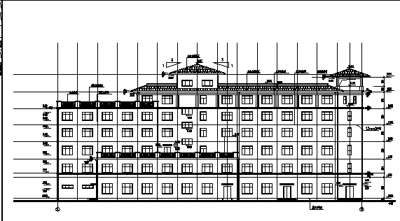 山水大酒店建筑全套图