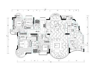 西安怡宝花园别墅CAD施工图下载