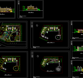 幼儿园建筑CAD施工图，幼儿园CAD图纸下载