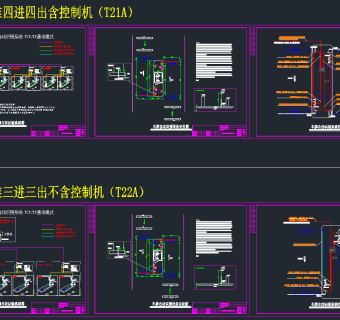 车牌识别CAD施工图，车牌CAD施工图纸下载