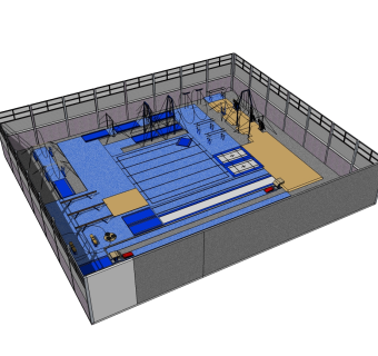 体育设施草图大师模型，体育设施SU模型下载