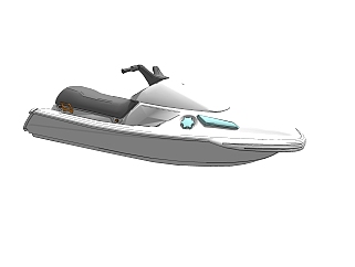 现代<em>摩托艇</em>免费su模型，<em>摩托艇</em>skp模型下载