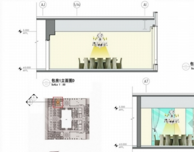 [北京]时尚简欧写字<a href=https://www.yitu.cn/su/8159.html target=_blank class=infotextkey>楼</a>公共区<a href=https://www.yitu.cn/su/7590.html target=_blank class=infotextkey>设计</a>立面图