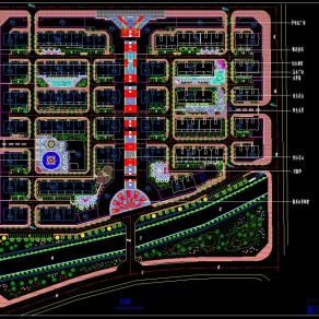 甘肃某小区景观规划方案CAD图纸下载
