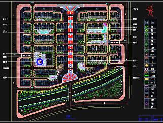 甘肃某小区景观规划方案CAD图纸下载