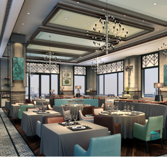 艺术餐厅CAD图纸，餐厅CAD施工图下载