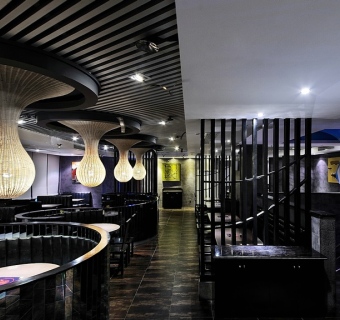 复古餐厅全套CAD施工图，餐厅CAD建筑工程图纸下载