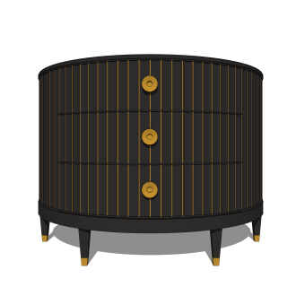 现代简约边柜草图大师模型，边柜SKP模型