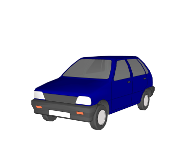 现代汽车免费su模型，汽车sketchup模型下载，汽车su模型素材