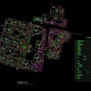 小区规划平面图CAD图纸下载