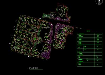 小区规划平面图CAD图纸下载