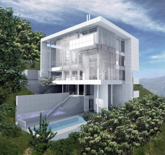 理查德·迈耶在深圳作品草图大师模型下载、理查德·迈耶在深圳作品su模型下载