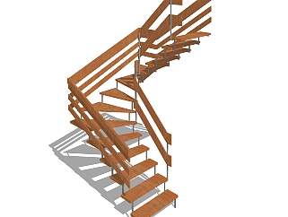 现代楼梯<em>免费</em>su<em>模型</em>，楼梯<em>草图大师模型下载</em>