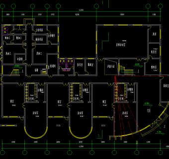 幼儿园平面布置图，幼儿园CAD施工图纸下载