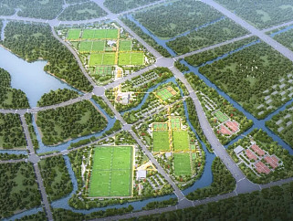  上海市民体育公园设计效果图方案