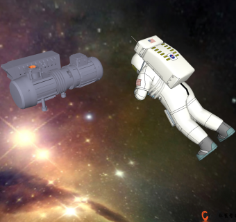 现代宇航员su模型，人物草图大师模型下载